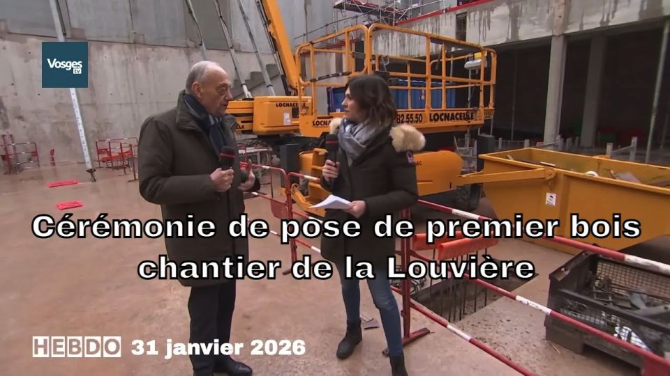 L'hebdo : Cérémonie de pose de premier bois chantier de la Louvière