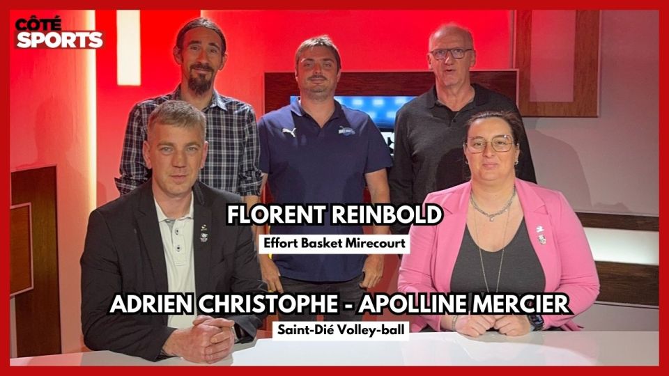 Côté Sports : Apolline Mercier, Adrien Christophe & Florent Reinbold