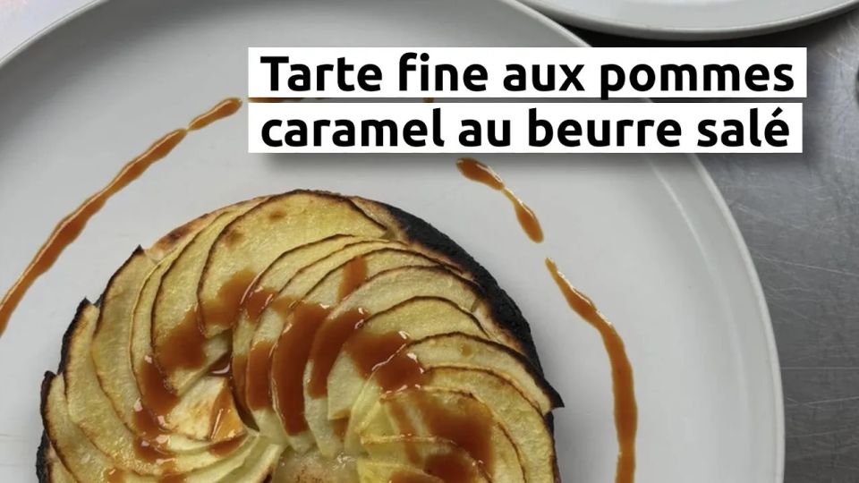 A feu doux : La Vigotte #5 Tarte fine aux pommes et caramel au beurre salé