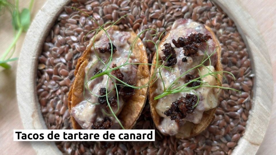 A feu doux : Le Plan B #01 Tacos de tartare de canard