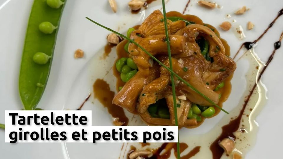 A feu doux : Les Ducs de Lorraine #01 Tartelette girolles et petits pois