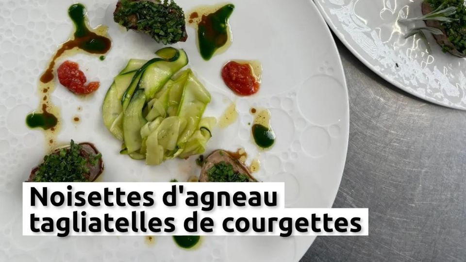 A feu doux : Les Ducs de Lorraine #03 Noisettes d'agneau, tagliatelles de courgettes