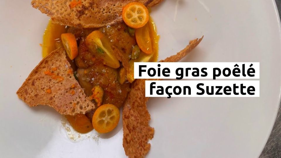 A feu doux : L'Auberge de la Klauss #3 Foie gras poêlé façon Suzette