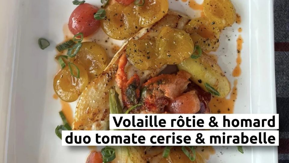 A feu doux : Mimi Cuisine #04 Volaille rôtie & homard, duo tomate cerise & mirabelle
