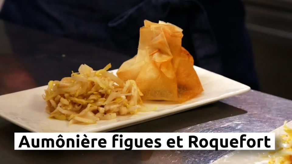 A feu doux : Les Fines Herbes #4 Aumônière figues et roquefort