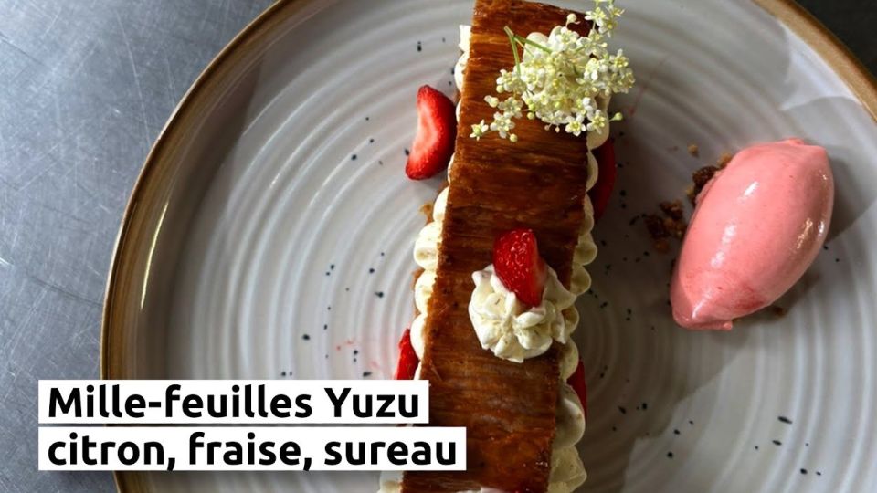 A feu doux : La Résidence #5 Mille-feuilles Yuzu, citron, fraise, sureau