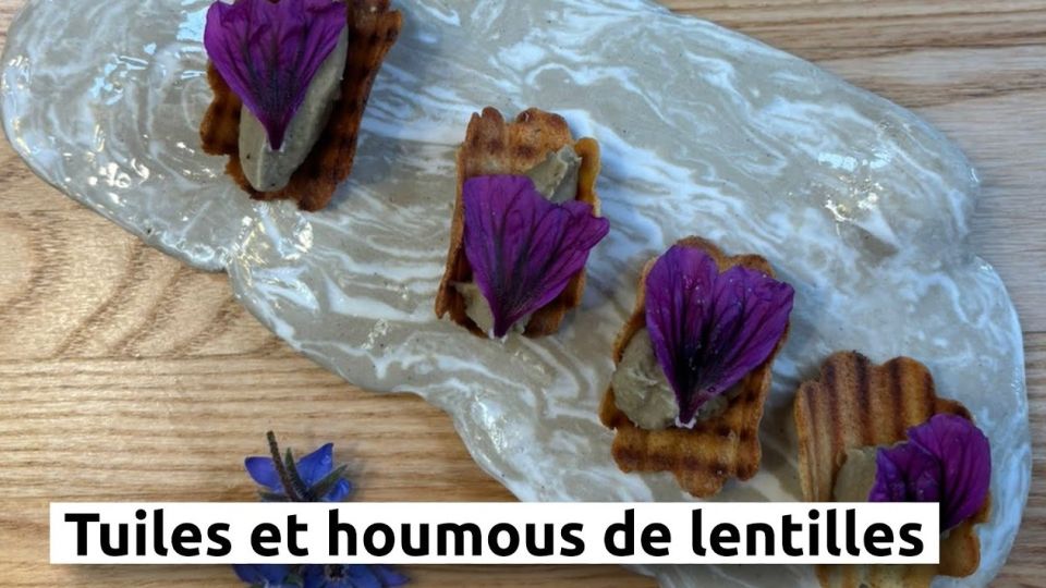 A feu doux : L'imprimerie #01 Tuiles et houmous de lentilles