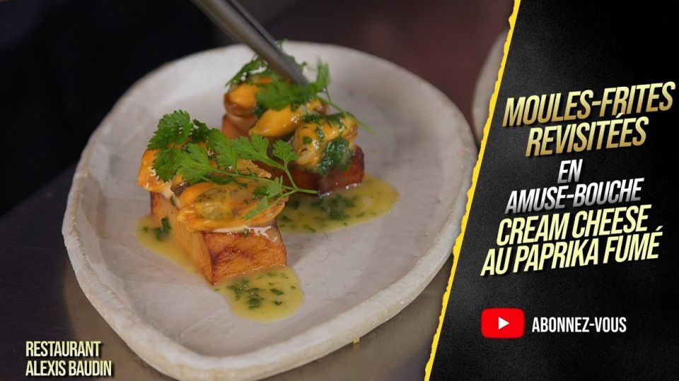 A feu doux : Restaurant Alexis Baudin #01 Moules-frites revisitées en amuse-bouche