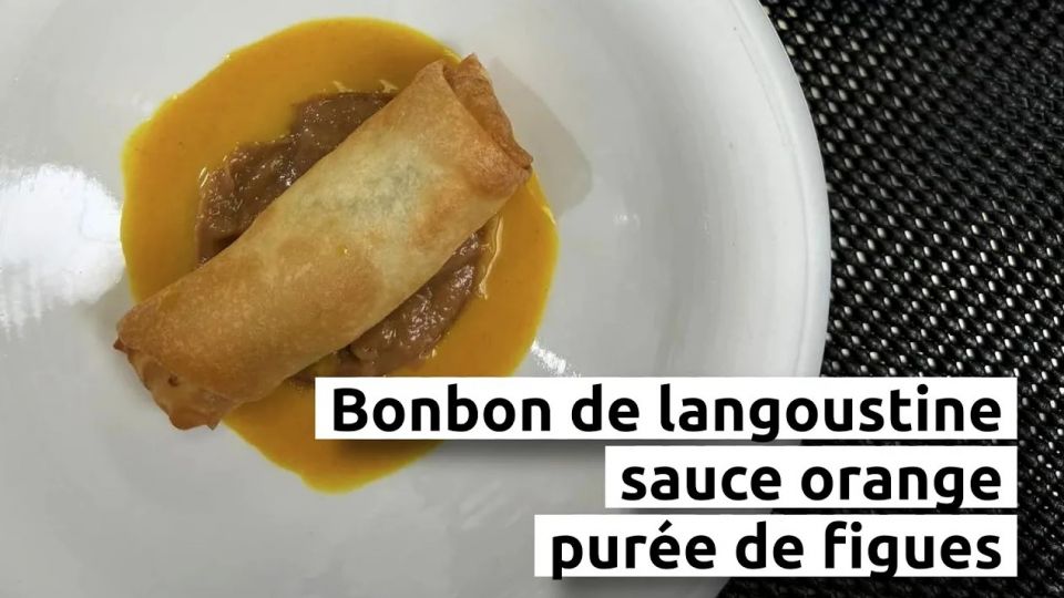 A feu doux : 5ème Saveur-l'Âtre #03 Bonbon de langoustine sauce orange et purée de figues