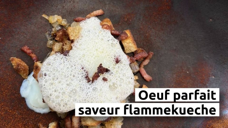 A feu doux : Le S'Y #03 Oeuf parfait saveur flammekueche