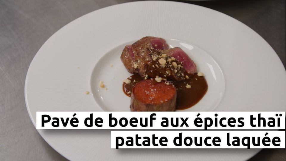A feu doux : Le S'Y #04 Pavé de boeuf aux épices thaï et patate douce laquée