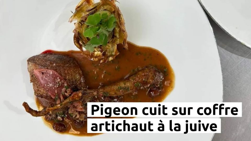A feu doux : Les jardins de Sophie #04 Pigeon cuit sur coffre, artichaut à la juive