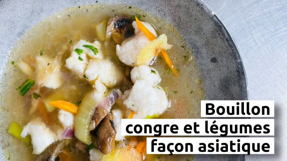 A feu doux : Daily des Saveurs #4 Bouillon au congre et légumes façon asiatique