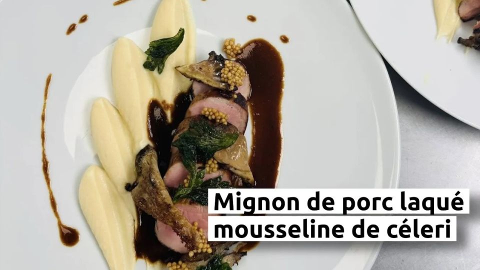 A feu doux : Les Ménestrels #4 Mignon de porc laqué, mousseline de céleri