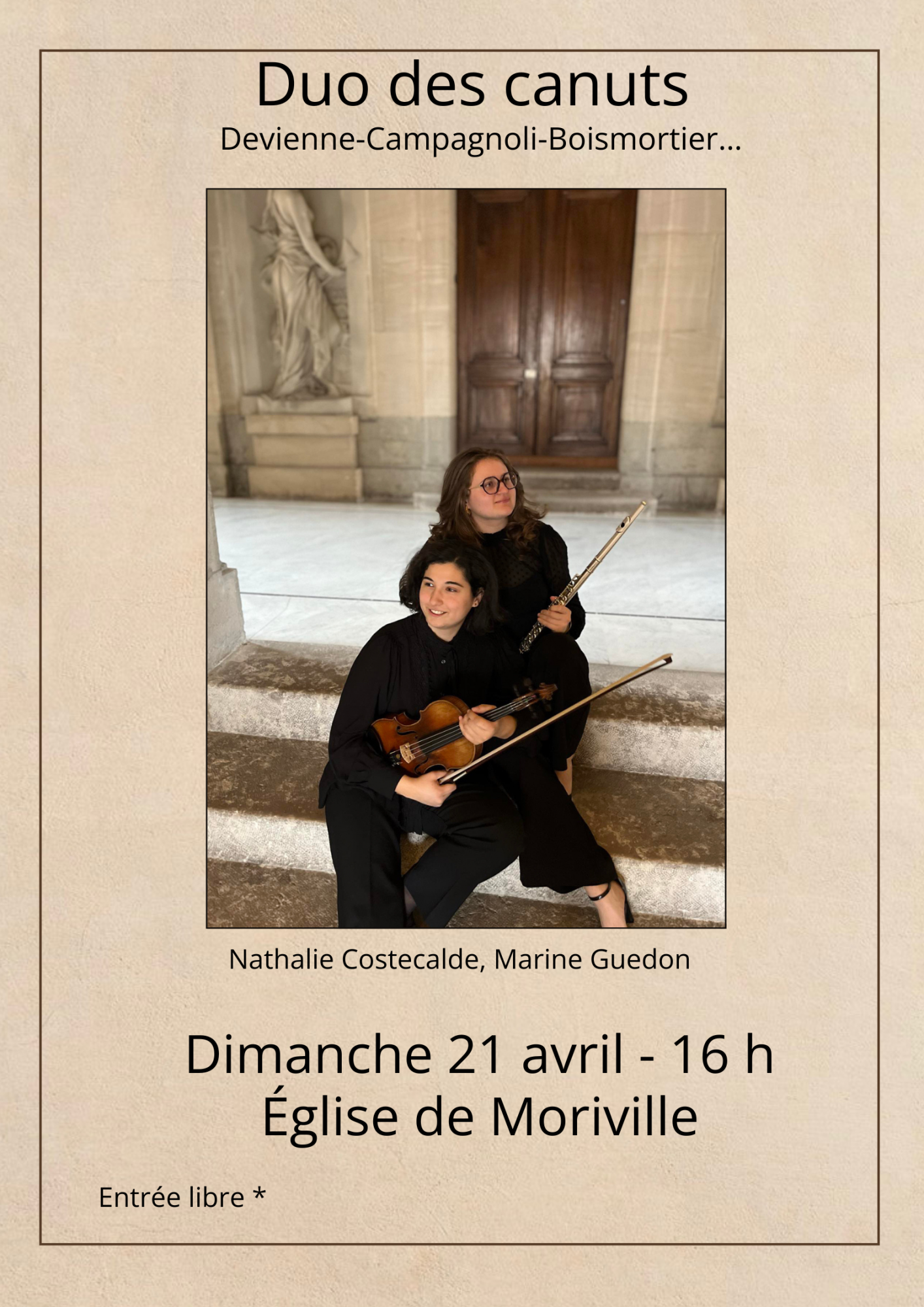 Affiche du Concert Duo des Canuts