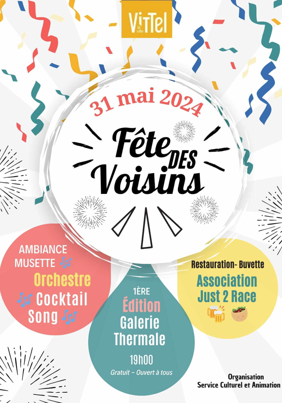 Affiche de la fête des voisins de vittel du 31 mai à 19h