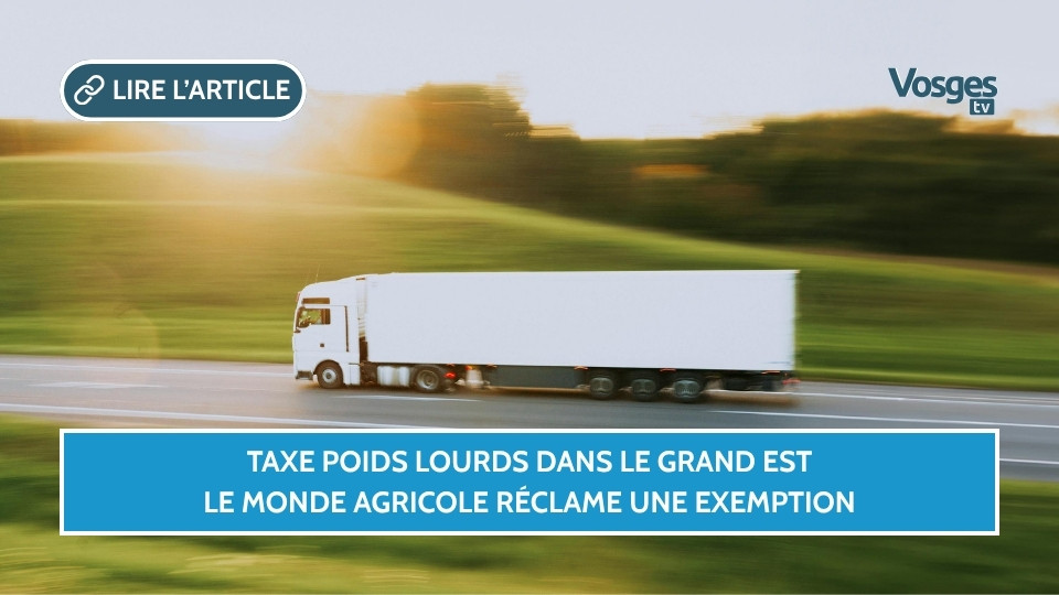 Taxe poids lourds dans le Grand Est : le monde agricole réclame une exemption