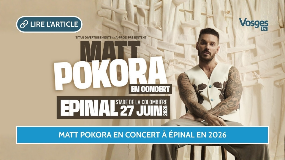 Matt Pokora en concert à Épinal en 2026
