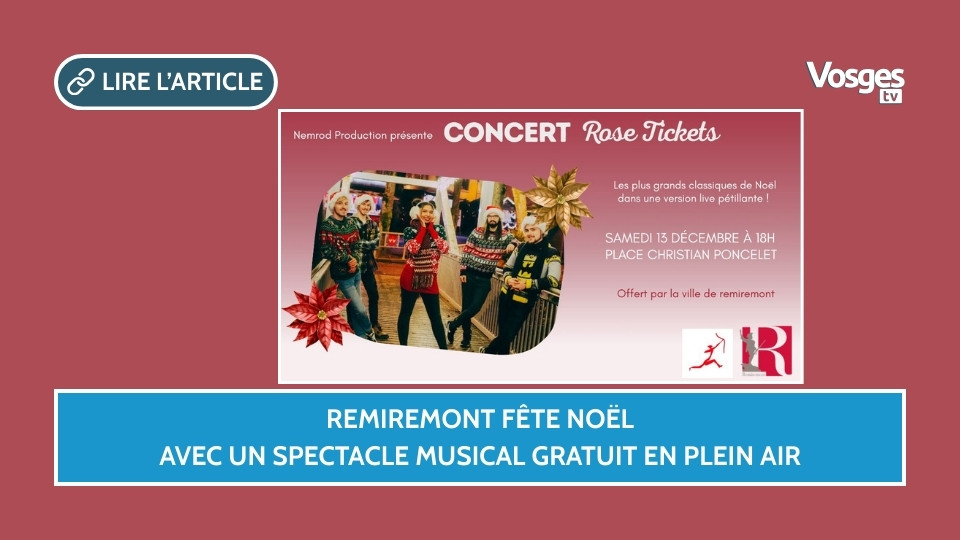 Remiremont fête Noël avec un spectacle musical gratuit en plein air