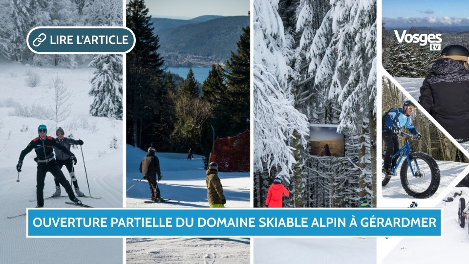 Ouverture partielle du domaine skiable alpin à Gérardmer