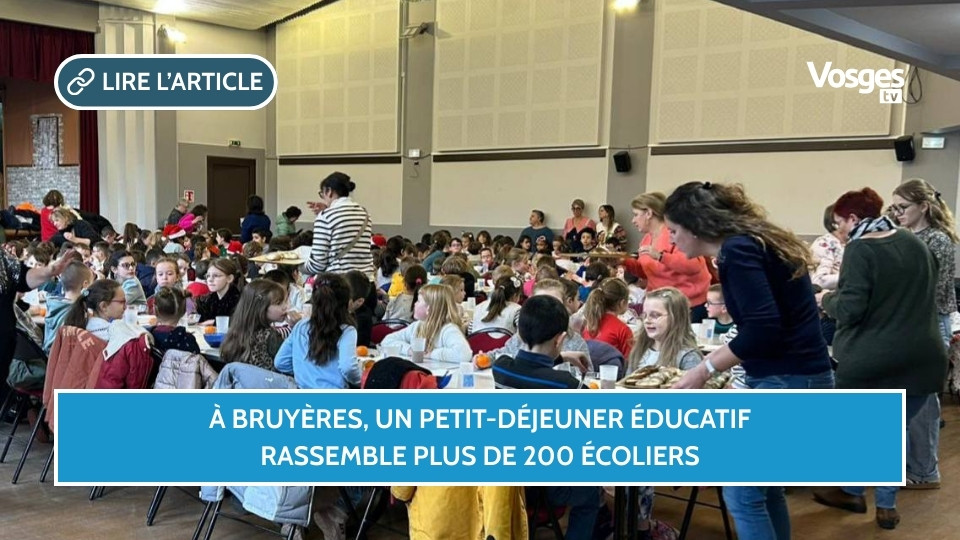 À Bruyères, un petit-déjeuner éducatif rassemble plus de 200 écoliers