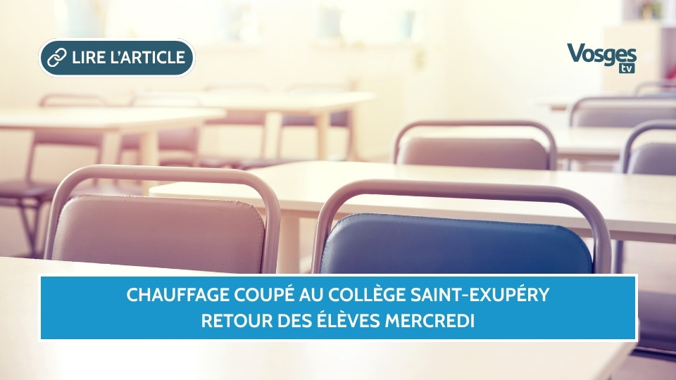 Chauffage coupé au collège Saint-Exupéry, retour des élèves mercredi