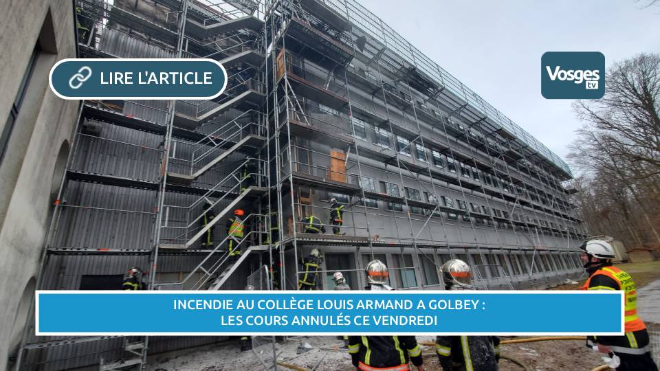 Incendie au collège Louis Armand de Golbey : pas de cours ce vendredi