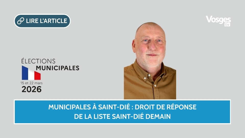 Municipales à Saint-Dié : droit de réponse de la liste Saint-Dié Demain