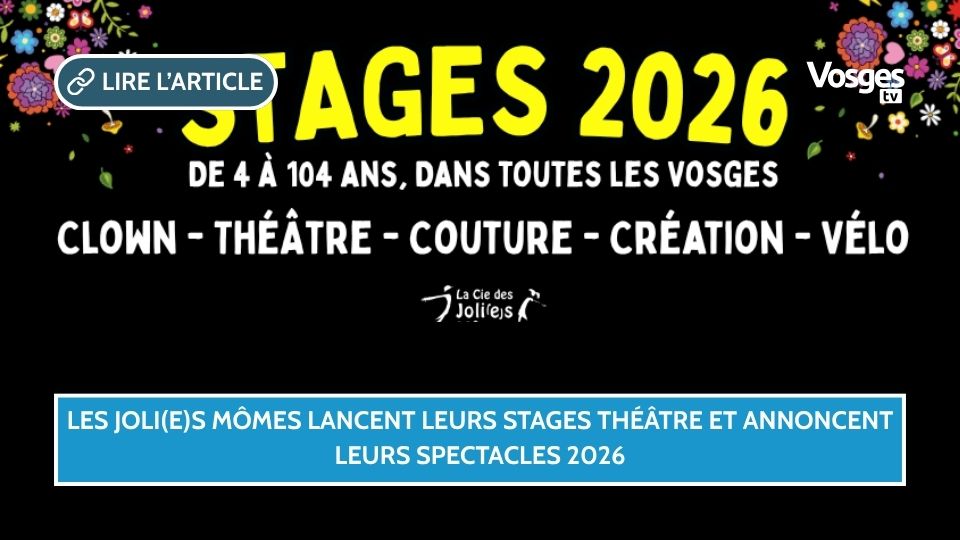 Les Joli(e)s Mômes lancent leurs stages théâtre et annoncent leurs spectacles 2026