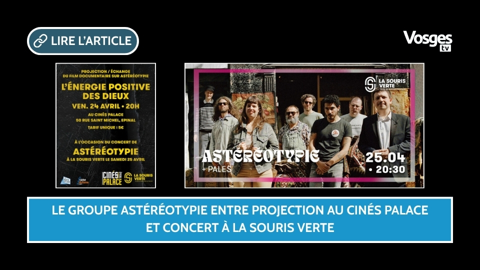 Le groupe Astéréotypie entre projection au Cinés Palace et concert à la Souris Verte