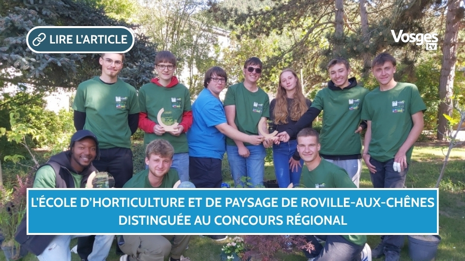 L'école d’horticulture et de paysage de Roville-aux-Chênes distinguée au concours régional