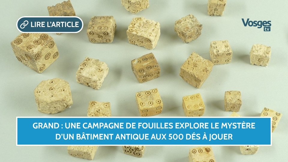Grand : une campagne de fouilles explore le mystère d’un bâtiment antique aux 500 dés à jouer