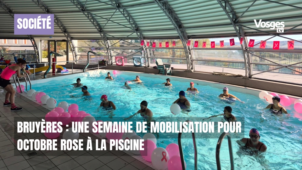 Bruyères : une semaine de mobilisation pour Octobre Rose à la piscine